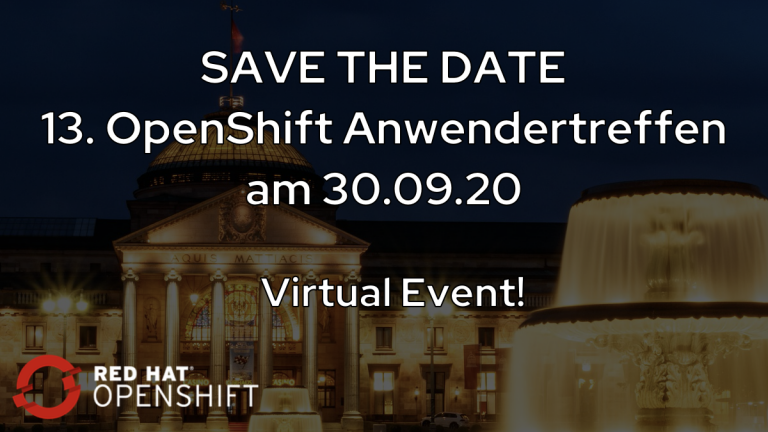 Red Hat OpenShift Anwendertreffen 